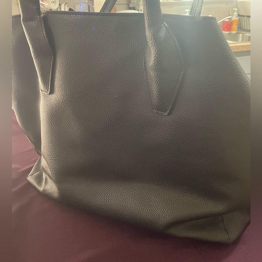 Classic Black Leather Bag